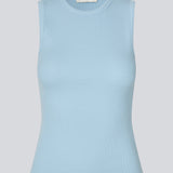 Ærmeløs top i ribbed bomuldsjersey. Igormd tank top har en tætsiddende pasform og en rund halsudskæring, cropped pasform med lange ærmer.