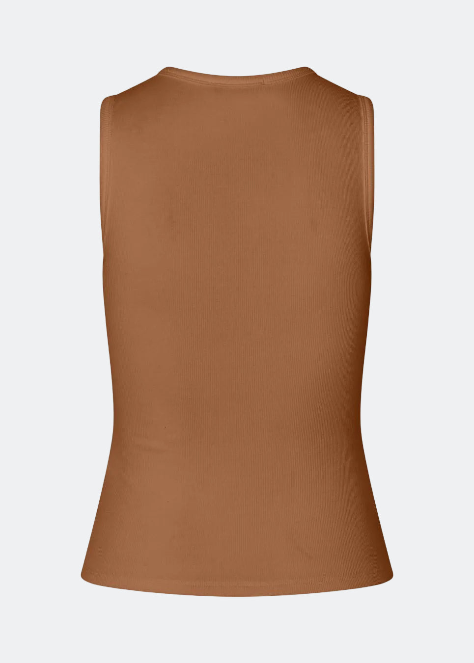 Ærmeløs top i ribbed bomuldsjersey. Igormd tank top har en tætsiddende pasform og en rund halsudskæring. cropped pasform med lange ærmer.