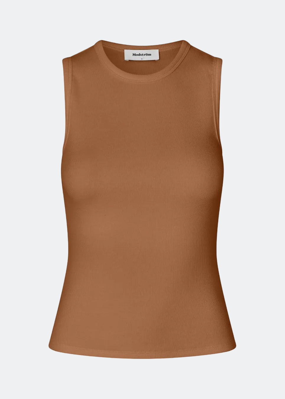Ærmeløs top i ribbed bomuldsjersey. Igormd tank top har en tætsiddende pasform og en rund halsudskæring. cropped pasform med lange ærmer.