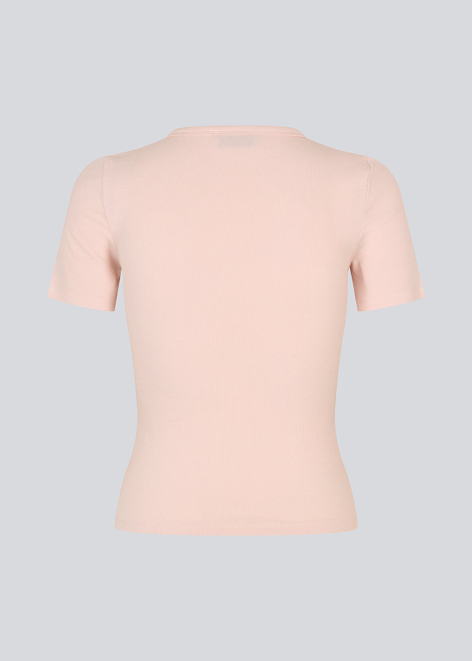 Lækker basic lyserød t-shirt i en blød bomuldsrib med stretch. Igormd short t-shirt har en tætsiddende pasform med korte ærmer.&nbsp;