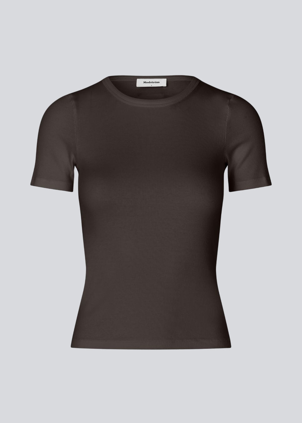 Lækker basic t-shirt i en blød bomuldsrib med stretch. Igormd short t-shirt har en tætsiddende pasform med korte ærmer.&nbsp;