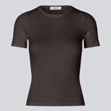 Lækker basic t-shirt i en blød bomuldsrib med stretch. Igormd short t-shirt har en tætsiddende pasform med korte ærmer.&nbsp;