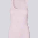 Ærmeløs top i ribbed bomuldsjersey. Igormd tank top har en tætsiddende pasform og en rund halsudskæring.