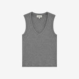 Igormd v-neck top - Dark Grey Melange