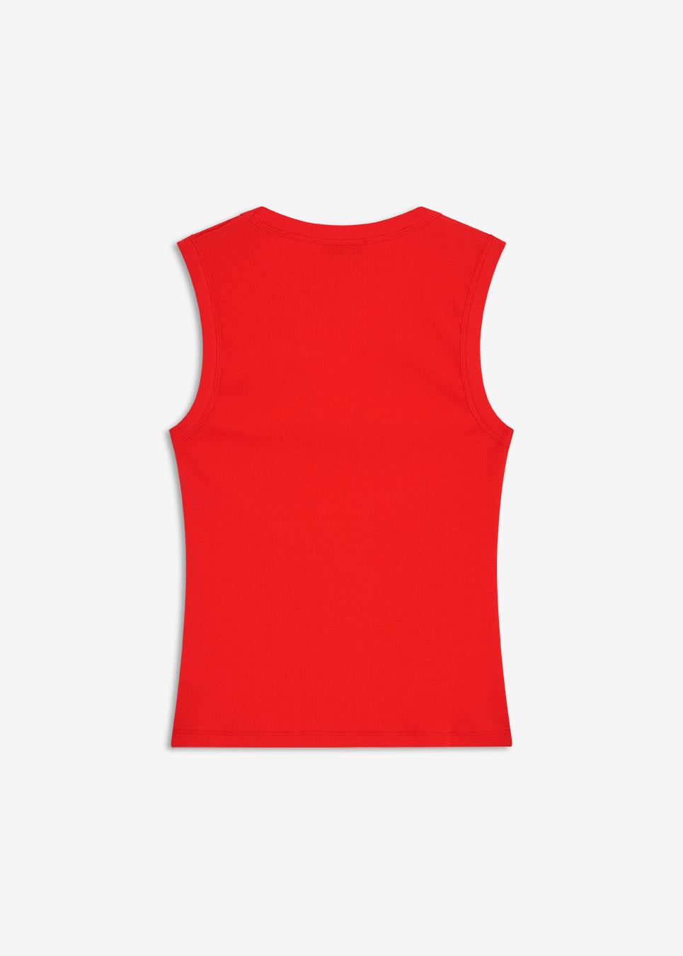 Tætsiddende ærmeløs top med dyb V-udskæring. Igormd v-neck top er skabt i ribbet økologisk bomuld med stretch. Brug den under en åben skjorte eller med bukser med vide ben.&nbsp;