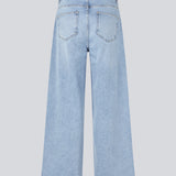 Jeans med vidde I bomuldsdenim. IsoldeMD pants har en høj talje for- og baglommer og et bindebånd i taljen.
