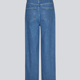 Jeans med vidde I bomuldsdenim. IsoldeMD pants har en høj talje for- og baglommer og et bindebånd i taljen.