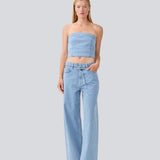 IvannaMD top - Light Blue Wash