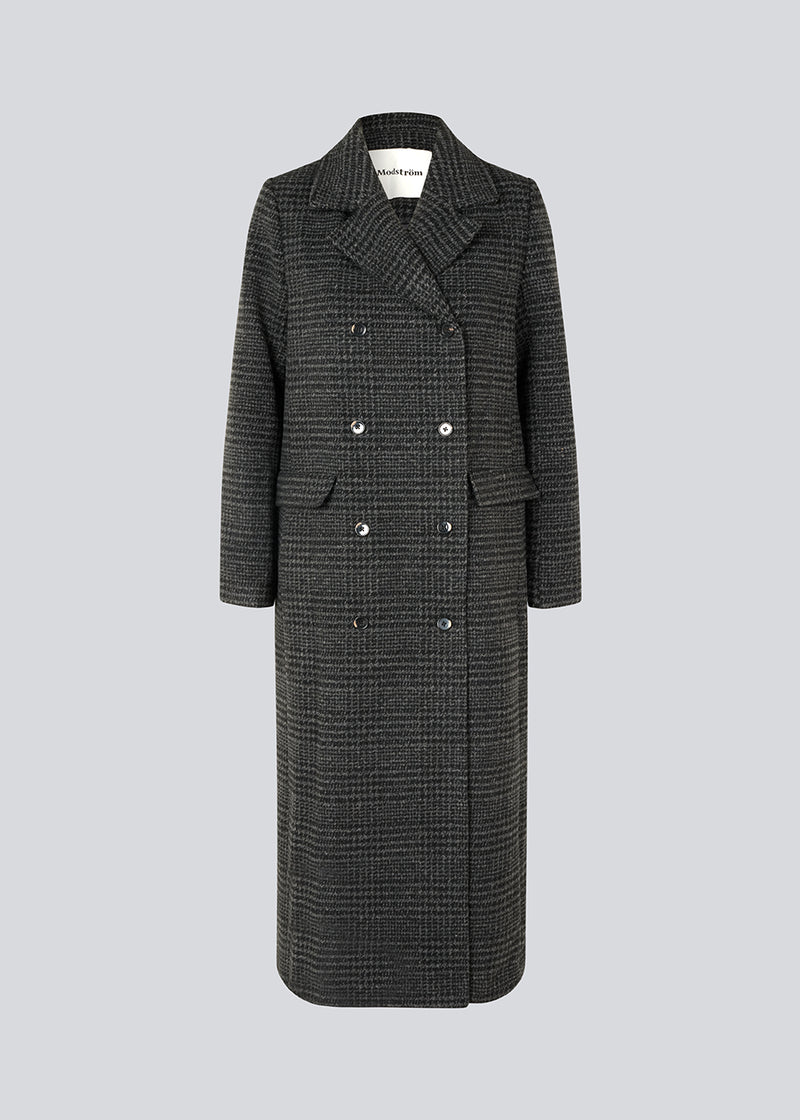 JuniperMD check coat - Dark Gray Check