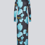 KizzeyMD print dress - Flower Jet