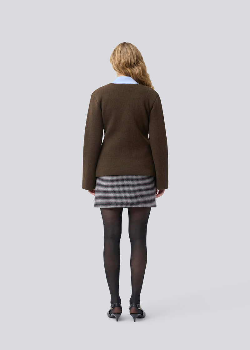 KlaytonMD cardigan - Dark Coffee
