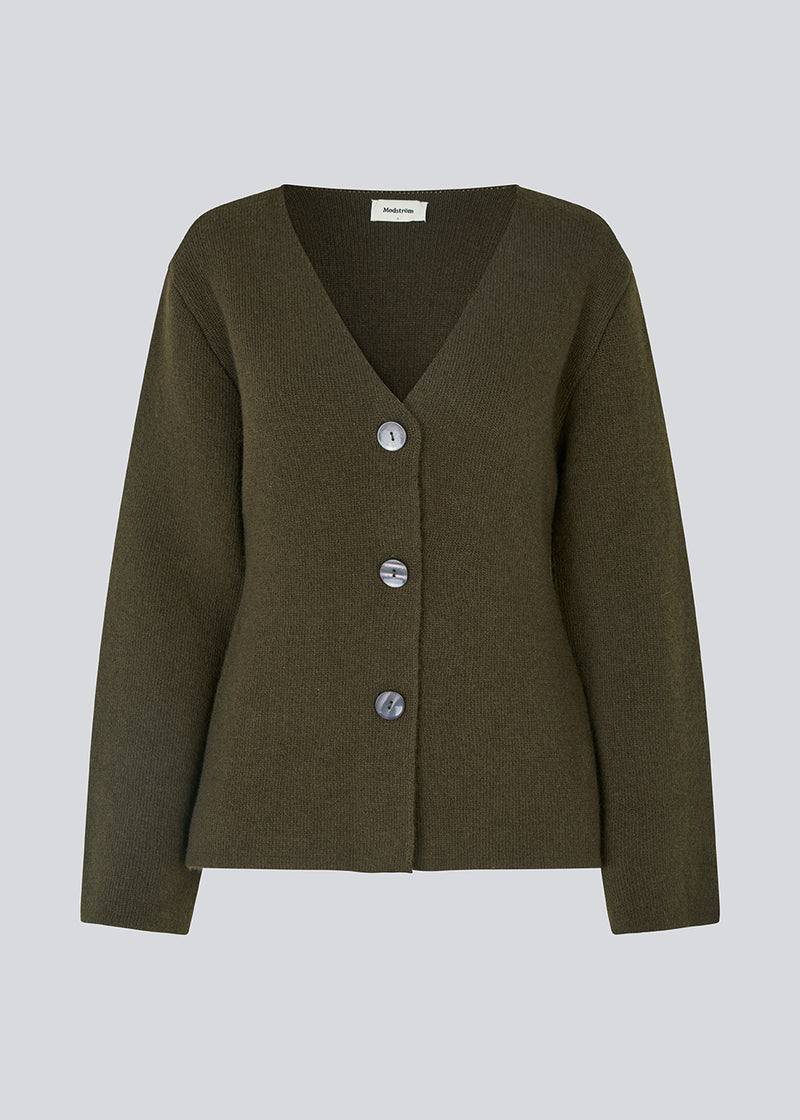 KlaytonMD cardigan - Dark Coffee