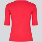 Kortærmet rød t-shirt i blød rib kvalitet. KrownMD o-neck t-shirt har en tætsiddende pasform og en rund hals. Modellen er 175 cm og har en størrelse S/36 på.

Materiale:
5% Elastan
95% LENZING™ ECOVERO™ Viscose