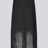 Kort sort nederdel i twill. KylerMD skirt har en usynlig lynlås i siden og er fremstillet i twill.