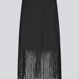 Kort sort nederdel i twill. KylerMD skirt har en usynlig lynlås i siden og er fremstillet i twill.