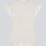 Kortærmet hvid t-shirt i 100% organic cotton. Neomamd t-shirt har en v-udskæring og en løs pasform.