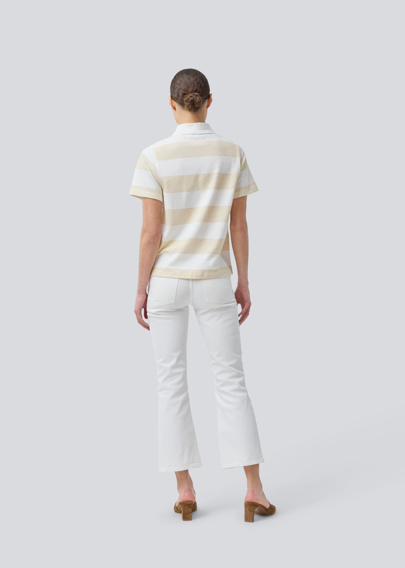 Nobumd polo - Beige Stripe