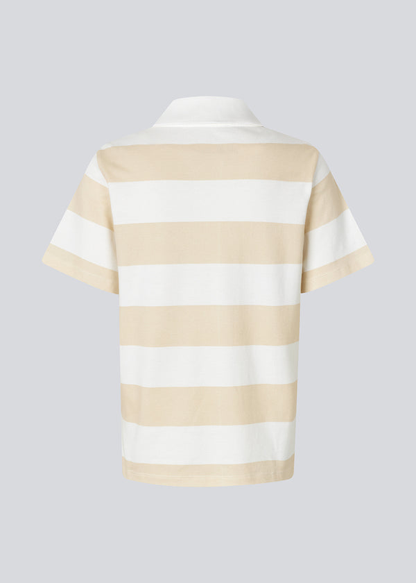 Nobumd polo - Beige Stripe