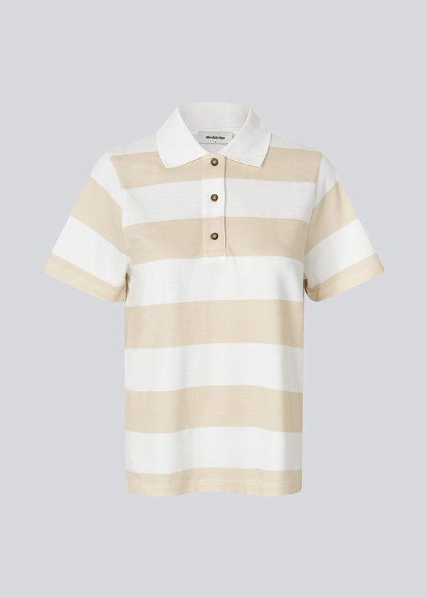 Nobumd polo - Beige Stripe