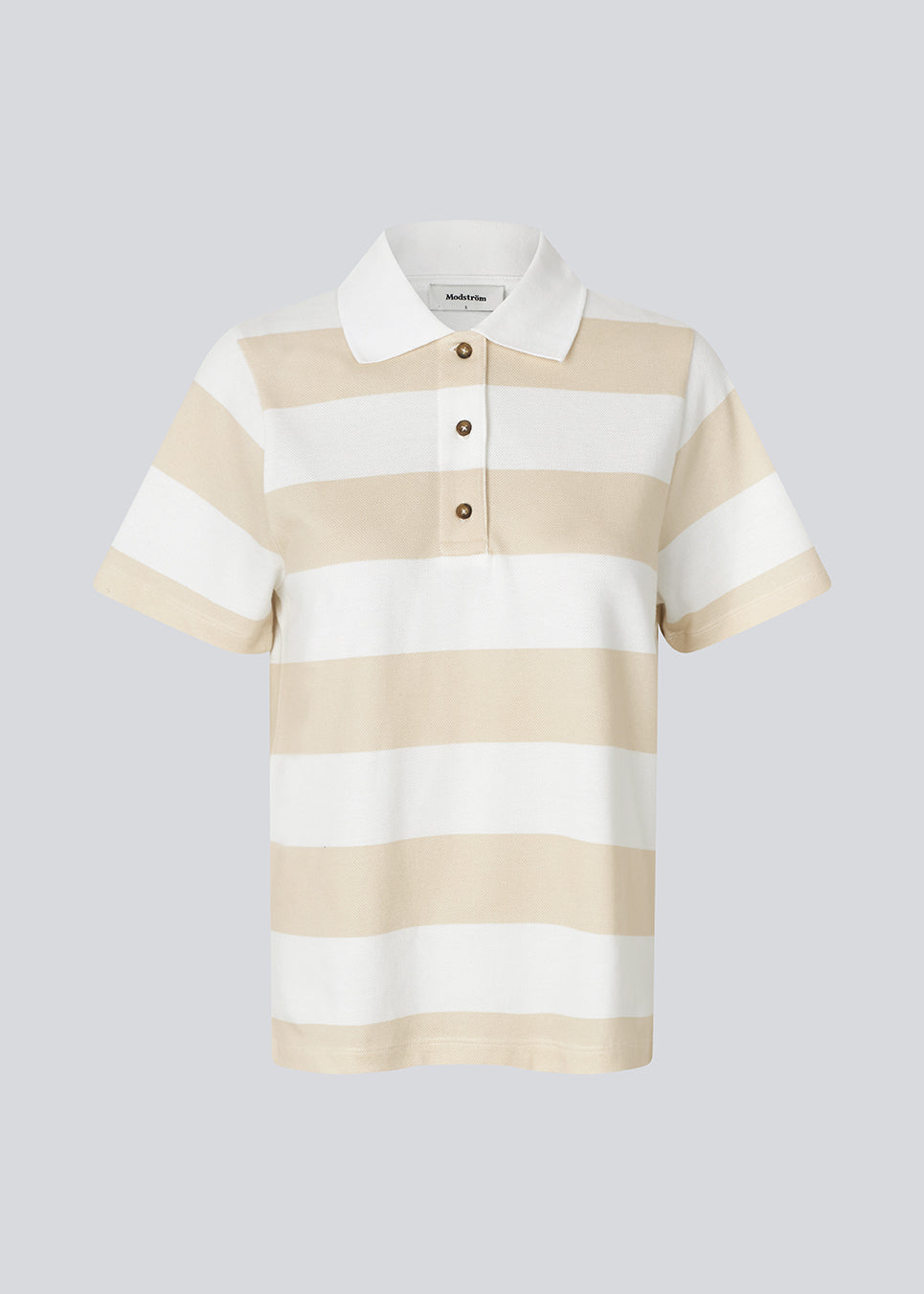 Nobumd polo - Beige Stripe