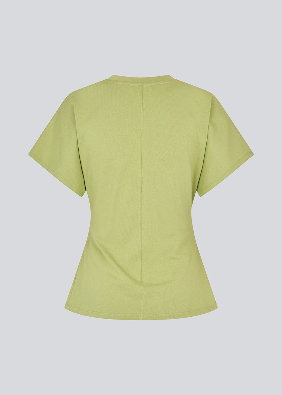Figursyet grøn t-shirt med korte ærmer. Patayamd t-shirt har en rund hals og rynkedetaljer i siden. Modellen er 175 cm og har en str. S/36 på.


Materiale:
100% Økologisk Bomuld