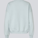 Sweatshirt i lyseblå i bomuldsblanding med logo. Paulamd sweat &nbsp;har en rund halsudskæring og ribkant vedbåde &nbsp;bund og ærmer.