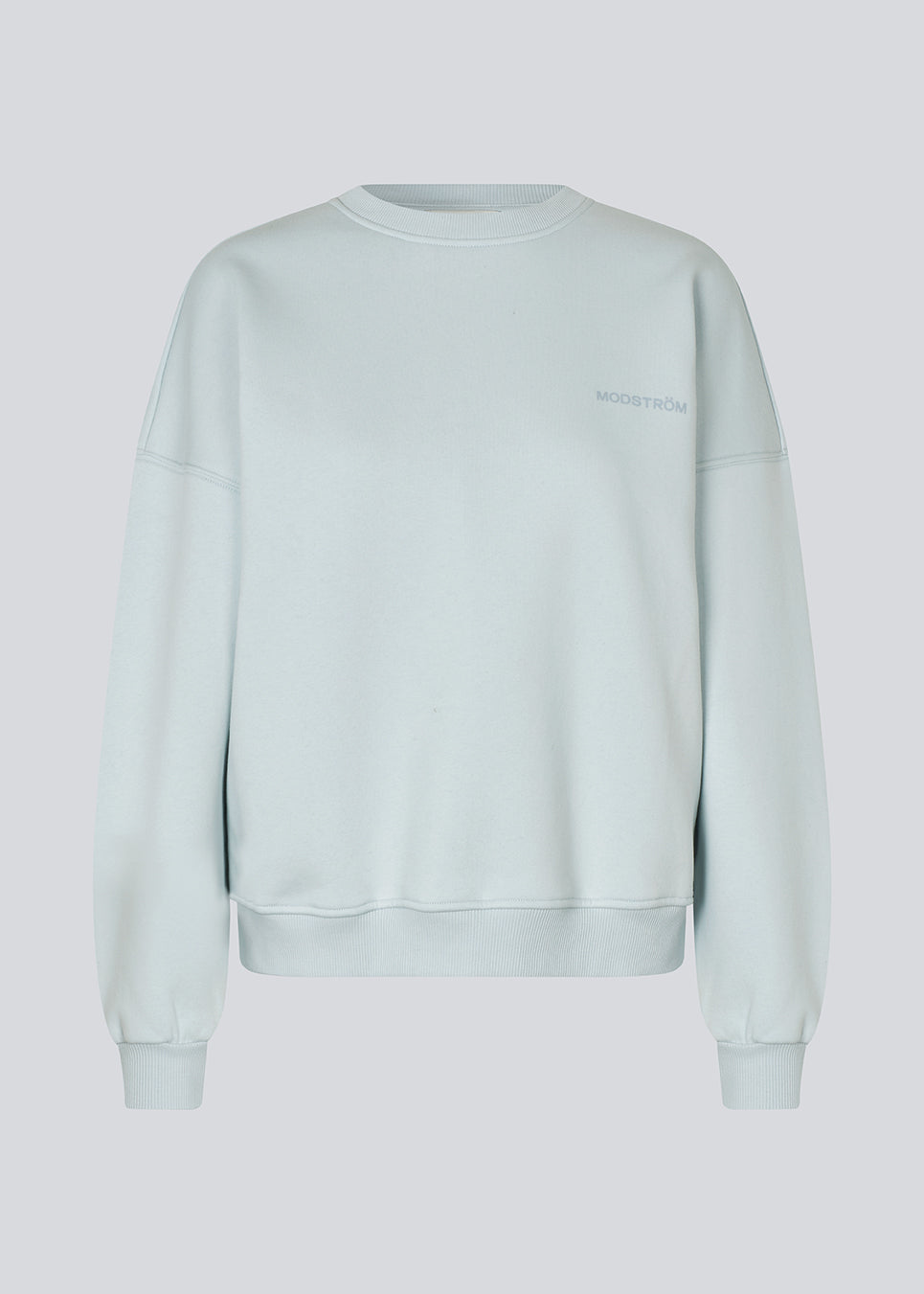 Sweatshirt i lyseblå i bomuldsblanding med logo. Paulamd sweat &nbsp;har en rund halsudskæring og ribkant vedbåde &nbsp;bund og ærmer.
