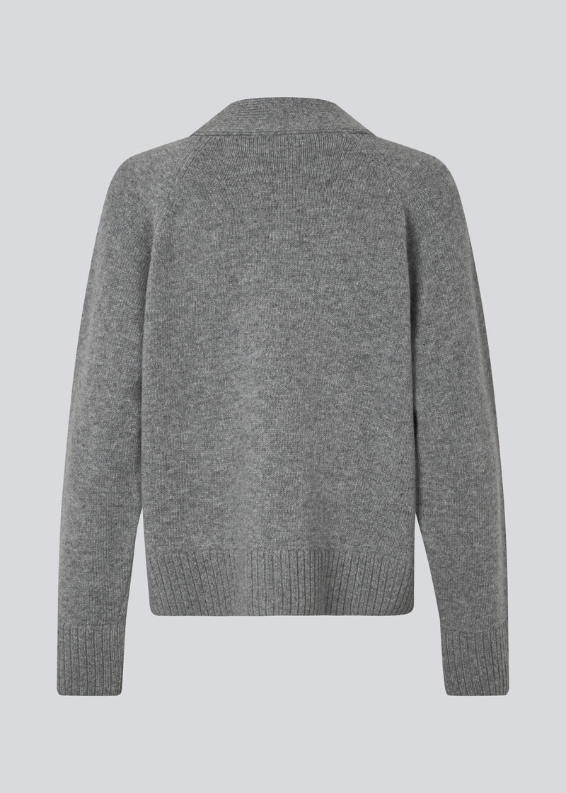 Petunamd cardigan - Grey Melange