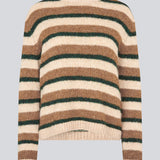 Blød strik i genanvendt polyester. Philipmd stripe o-neck har lange ærmer og en rund hals.