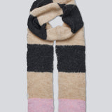 Polliemd scarf - Black Beige stripe