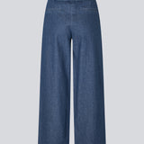 Bukser med brede ben og bindebånd i bomuldsdenim. Possymd pants har en elastik i taljen og sidelommer.&nbsp;