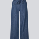 Bukser med brede ben og bindebånd i bomuldsdenim. Possymd pants har en elastik i taljen og sidelommer.&nbsp;