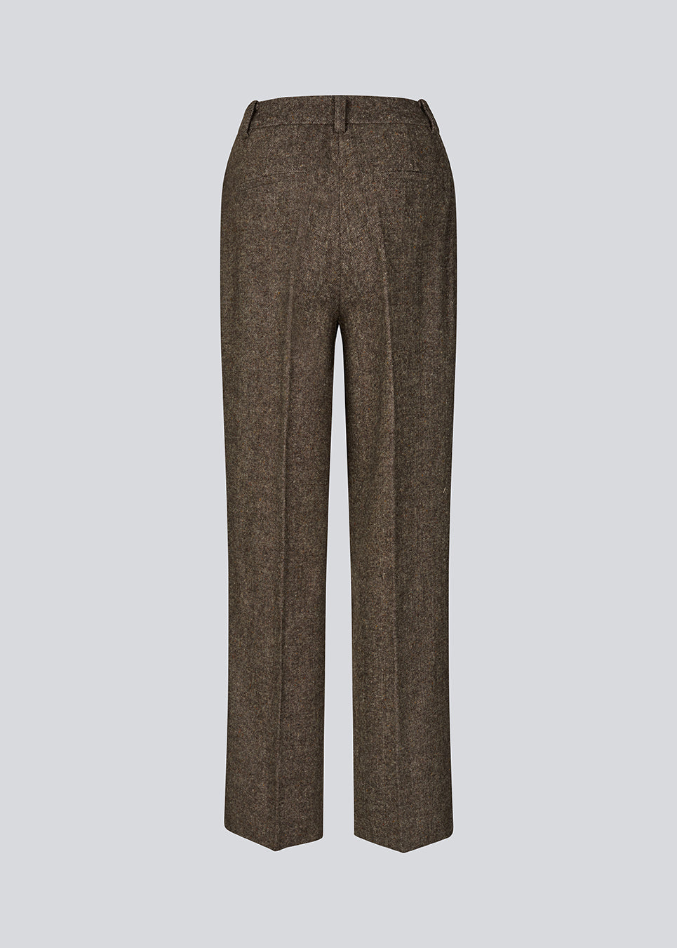 Habitbukser i uld med brede ben. Rockymd pants har høj talje, læg og sidelommer. En klassisk buks i struktureret materiale.