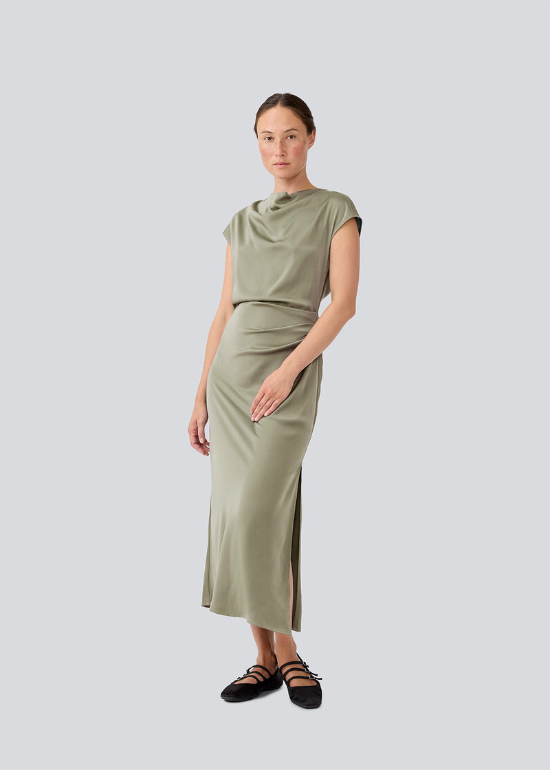 Tailormd dress - Moss Gray