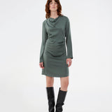 Tailormd LS short dress - Balsam Green