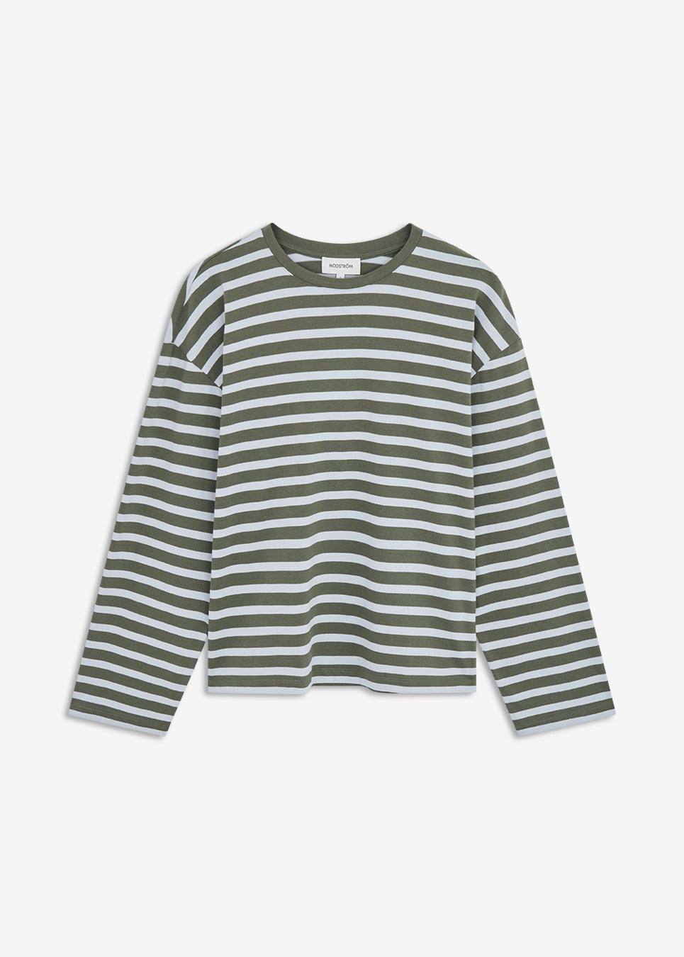 TaimMD Stripe LS T-shirt er en langærmet T-shirt med løs pasform og rund hals. Designet har et klassisk stribet mønster, sænkede skuldre og lange, lige ærmer. Style den med jeans eller løse bukser til et afslappet hverdagslook.