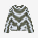 TaimMD Stripe LS T-shirt er en langærmet T-shirt med løs pasform og rund hals. Designet har et klassisk stribet mønster, sænkede skuldre og lange, lige ærmer. Style den med jeans eller løse bukser til et afslappet hverdagslook.