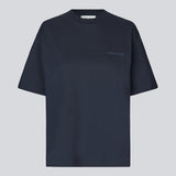 Kortærmet t-shirt i mørkeblå med logo i bomuldsjersey. TakodaMD t-shirt har en afslappet pasform og en rund hals.