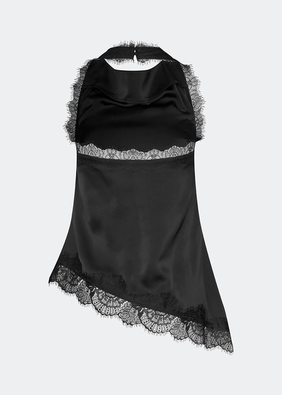 Elegant og sofistikeret top. TamalMD top er designet med elegante draperinger og fine blondedetaljer, der skaber et feminint og eksklusivt udtryk. Perfekt til både aftenbrug og styling med et moderne, fashion-forward look.