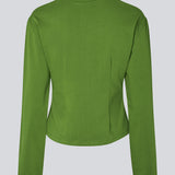 Let cropped t-shirt i blød 100% økologisk bomuld. TampaMD T-Shirt har rund hals, lange ærmer og figursyet pasform – en stilren og trendy basis-top, perfekt til lag-på-lag eller casual looks.