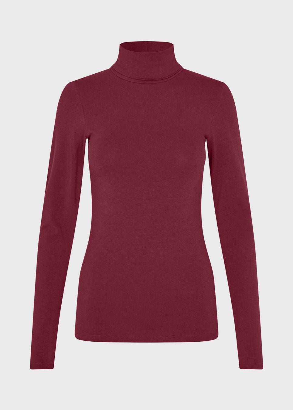 Top med rullekrave og lange ærmer i blød jersey med stretch. TannerMD top følger kroppen for en tætsiddende pasform. Brug den under en åben skjorte eller med bukser med vide ben for at skabe balance i silhuetten.&nbsp;
