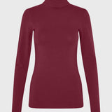 Top med rullekrave og lange ærmer i blød jersey med stretch. TannerMD top følger kroppen for en tætsiddende pasform. Brug den under en åben skjorte eller med bukser med vide ben for at skabe balance i silhuetten.&nbsp;