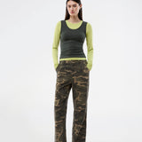 Thaliamd LS t-shirt - Split Pea/Army Dust