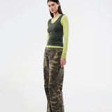 Thaliamd LS t-shirt - Split Pea/Army Dust
