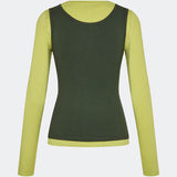 Thaliamd LS t-shirt - Split Pea/Army Dust
