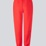 Sweatpants i rød i bomuldsblanding med logo. TiaMD pants har sidelommer, bindebånd og elastik i benene og taljen.&nbsp;