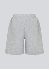 Sweatshorts i grå i bomuldsblanding med logo. TiaMD shorts har sidelommer, bindebånd og elastik i taljen.