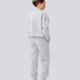 Sweatshirt i bomuldsblanding med logo. TiaMD t-neck har en høj hals med lynlåsluknig og ribkant ved ærmerne. 