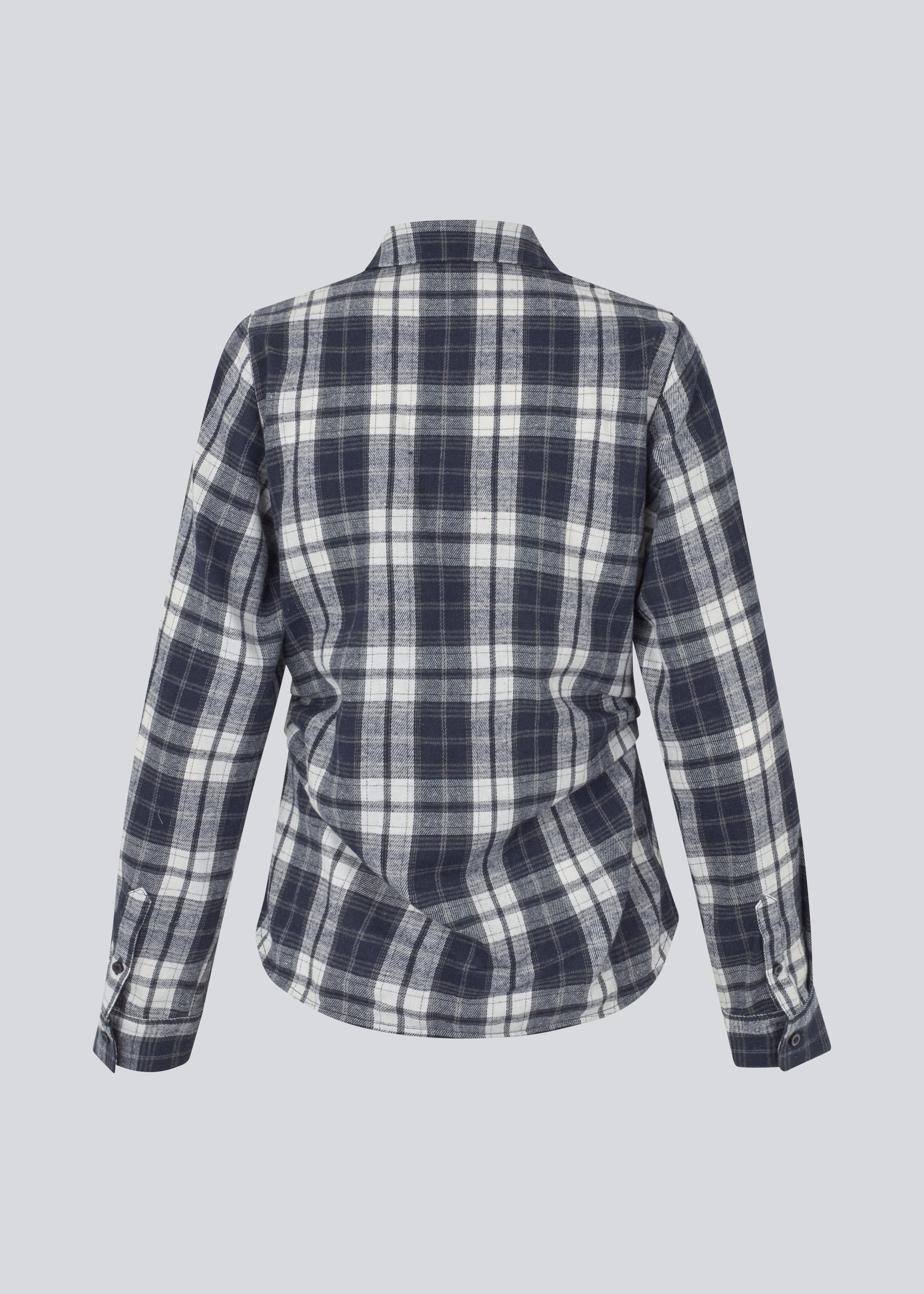 Figursyet skjorte i flannel. TappoMD shirt har en knappelukning fortil og manchet med knappelukning.
