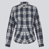 Figursyet skjorte i flannel. TappoMD shirt har en knappelukning fortil og manchet med knappelukning.
